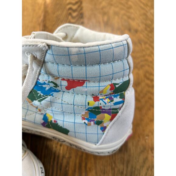 VANS Sk8-Hi SAVE OUR PLANET Continents Youth Sz 4.5 Women’s Sz 6 Hi-Top Sneakers - Picture 9 of 9